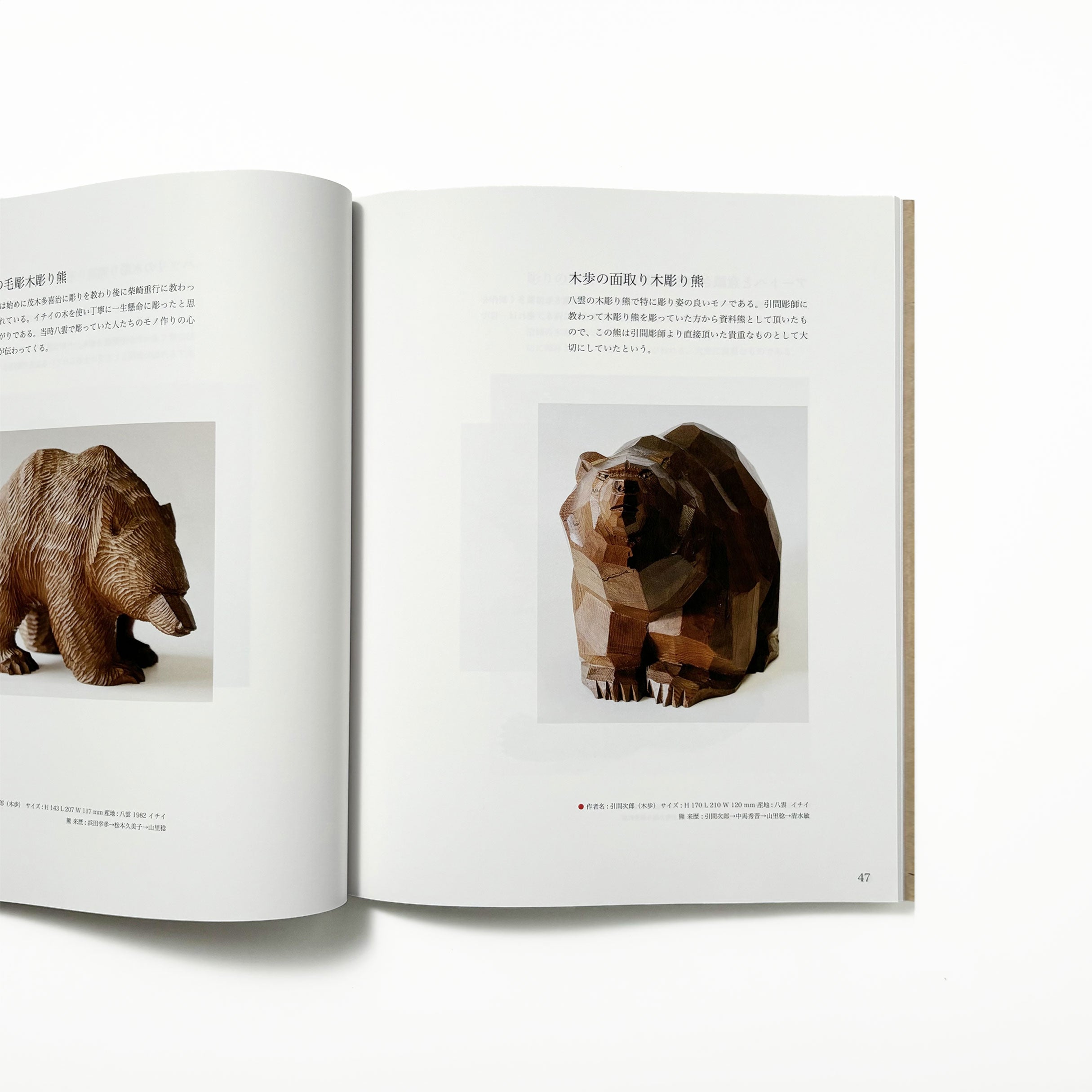 熊から造形へ 木彫り熊 熊から造形へ 木彫り熊 未知なるコトで独り言／山里稔 – tuii books