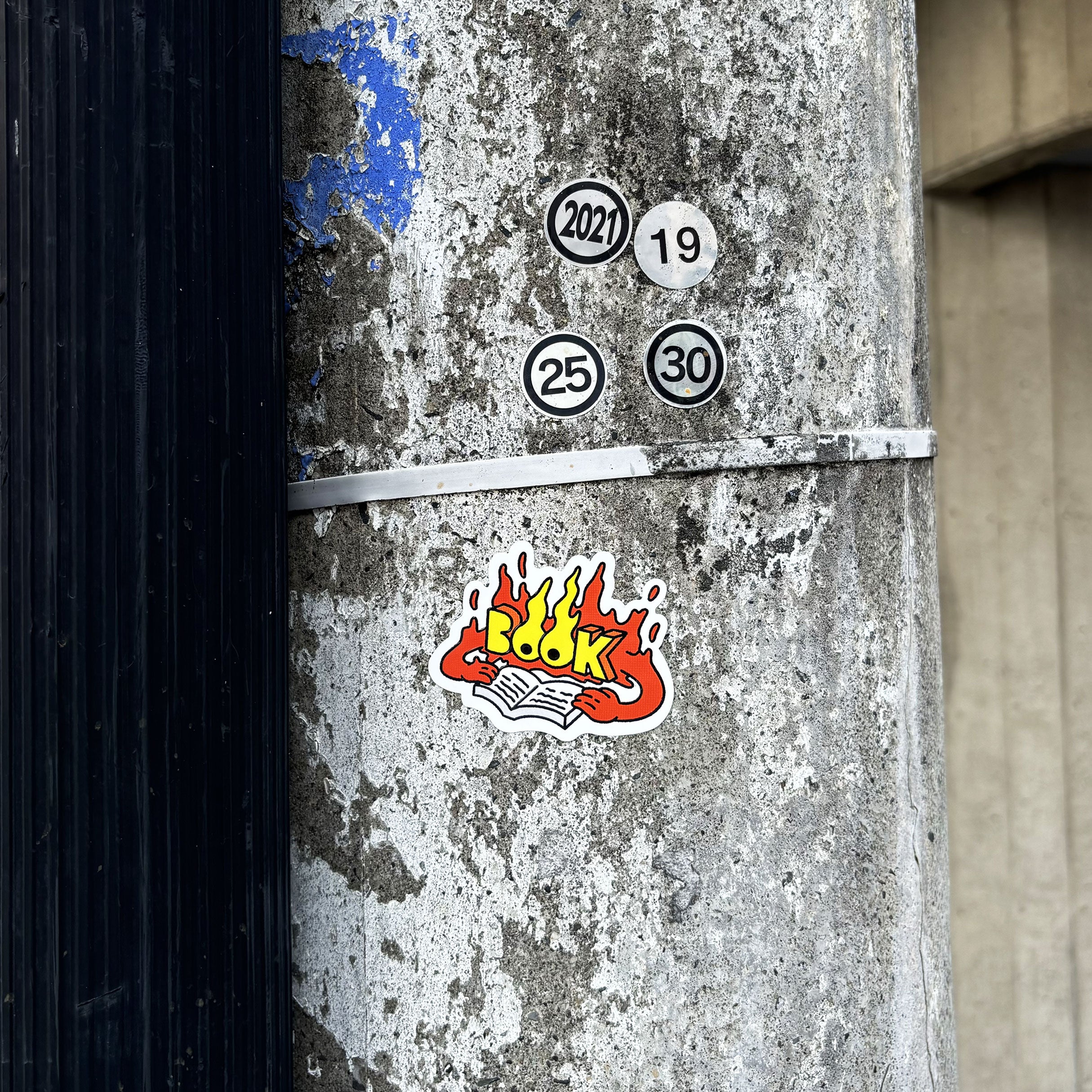 Bookfire sticker